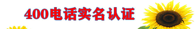 400電話，實名認證