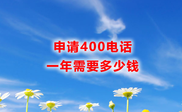 申請(qǐng)400電話多少錢